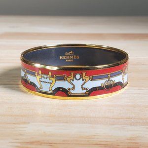Hermes Multi Colour Enamel Bangle Bracelet BIJOU ANCIENNE COLLECTION